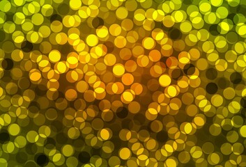 Dark Green, Yellow vector template with circles.