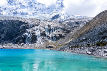 Lake 69 is a small lake near of the city of Huaraz, in the region of Ancash, Peru. It is one of the more than 400 lakes that form part of the Huascaran National Park.