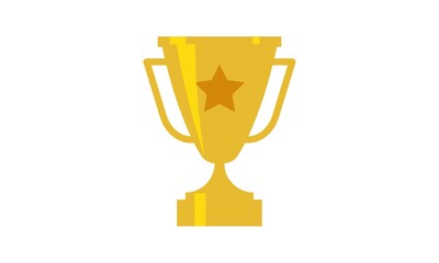 Trophy Winner victory cup icons on white background. Vector illustration.