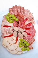 Wurstplatte, Aufschnitt , kalte Platte