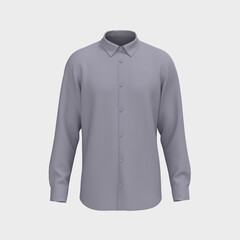 Long-sleeve work outfit for the office. 3d rendering, 3d illustration