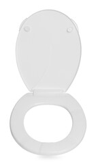 New plastic toilet seat isolated on white