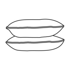 Farmer bag vector icon.Outline vector icon isolated on white background farmer bag.