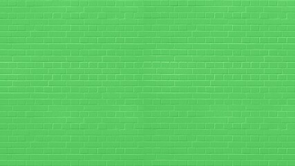 The texture of the brick wall is light green.