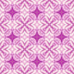 Seamless abstract geometric floral monochrome surface pattern