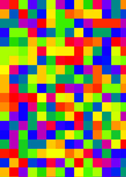 Color Pixels Cloud Abstract Computational Generative Art background illustration © vector_master