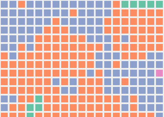 Fototapeta premium Color Pixels Cloud Abstract Computational Generative Art background illustration