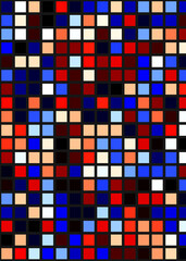 Color Pixels Cloud Abstract Computational Generative Art background illustration