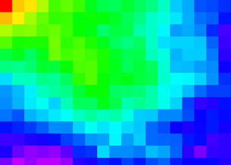 Color Pixels Cloud Abstract Computational Generative Art background illustration