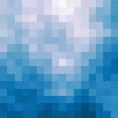 Color Pixels Cloud Abstract Computational Generative Art background illustration