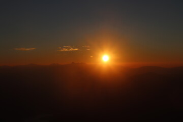 sunset in the Sri Pada / Adam's Peak