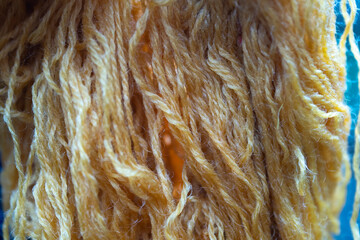 closeup color threads background texture