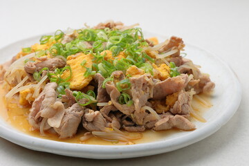 豚肉と卵の炒め物