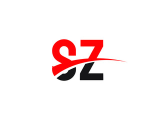 SZ Letter Initial Logo Design Template