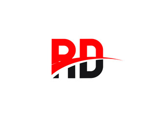 RD Letter Initial Logo Design Template