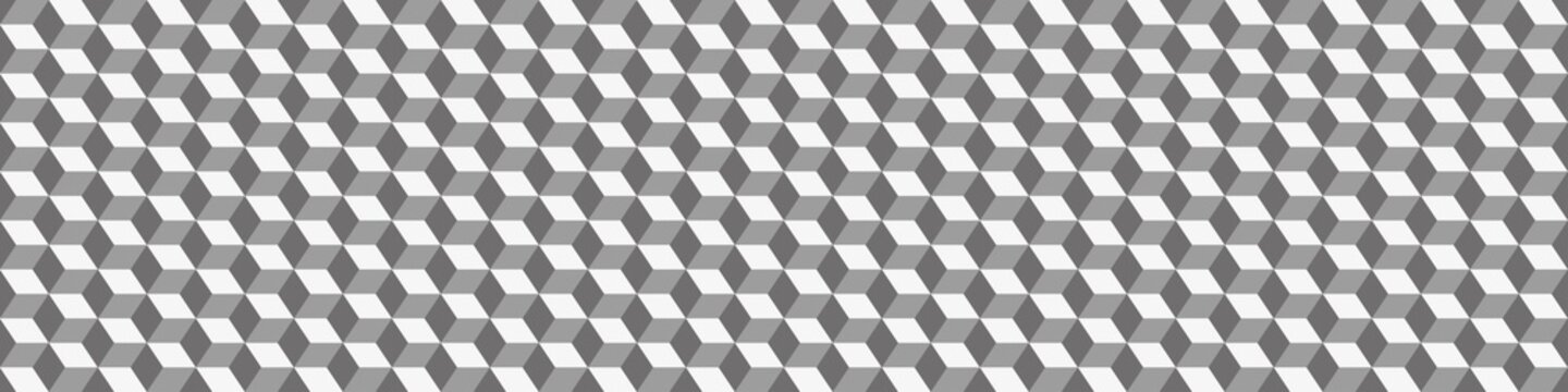 Seamless cube background pattern. 3D vector geometric
