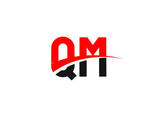 QM Letter Initial Logo Design Template