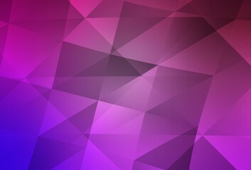 Light Purple, Pink vector triangle mosaic texture.