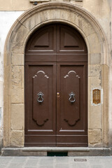 An old door in Florence, Italy