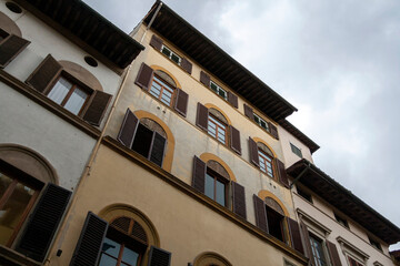 Fototapeta na wymiar A street in Florence on a summer day