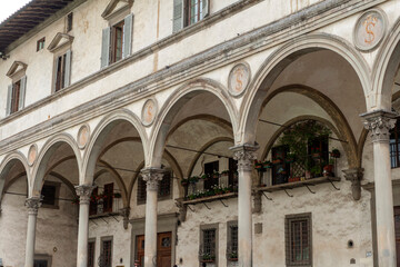 Fototapeta na wymiar Hospital of the Innocents in Florence, Italy