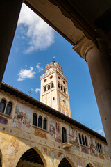 Naklejka premium View on the Cathedral of Conegliano, Treviso Italy