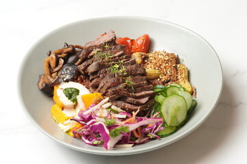 Beef rice bowl