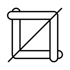 Crop Vector Line Icon Design