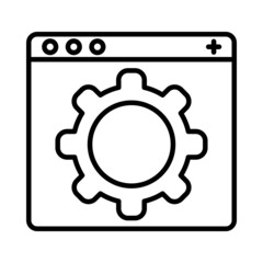 Setting Vector line Icon Design