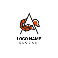 Fox Shaped A Letter Logo Design