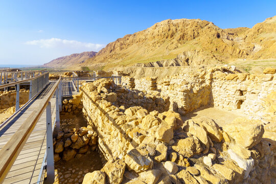 Ancient site of Qumran, North West of the Dead Sea