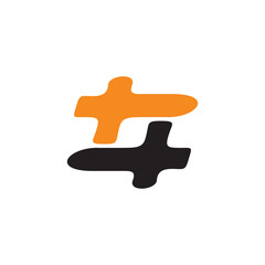Popular hashtag logo design template