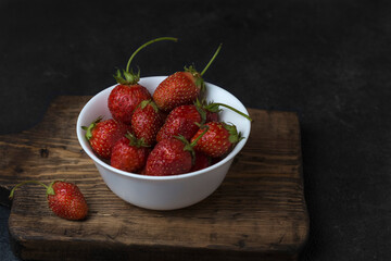 strawberries in a bowl