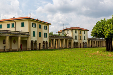 Fototapeta na wymiar Sanctuary of Madonna Dei Campi in Stezzano , province of Bergamo , Italy