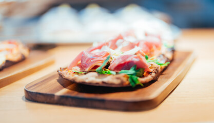 close up of a slice of pizza
