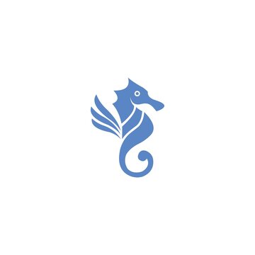 seahorse, icon, design, concept, icon, background template, vector