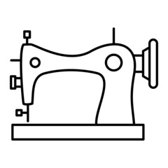 Vector Sewing Machine Outline Icon Design