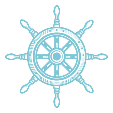 recommend clip art: Rudder - line art icon