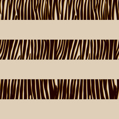 Seamless Pattern with zebra stripes - Animal Print