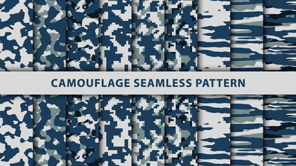 Military and army camouflage seamless pattern