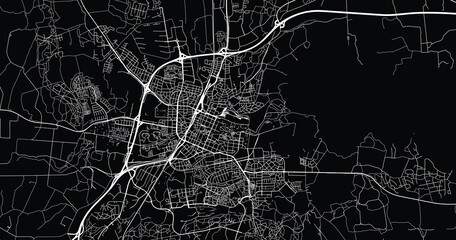 Naklejka premium Urban vector city map of Orebro, Sweden, Europe