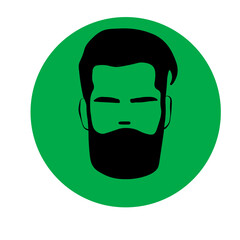 the hipster guy in the green circle