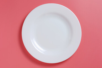 Empty ceramic plate