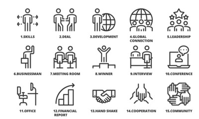 Business People Icon Vector ,Businessman