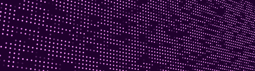 Gradient halftone horizontal illustrations. Digital image. Retro pattern with circles, dots, design element for wallpapers, backgrounds. vector illustration