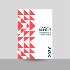 abstract annual report design, cover design, company profile cover design
