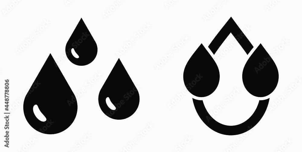 Poster blood drop icon isolated minimal single flat linear icon for application and info-graphic. commercia