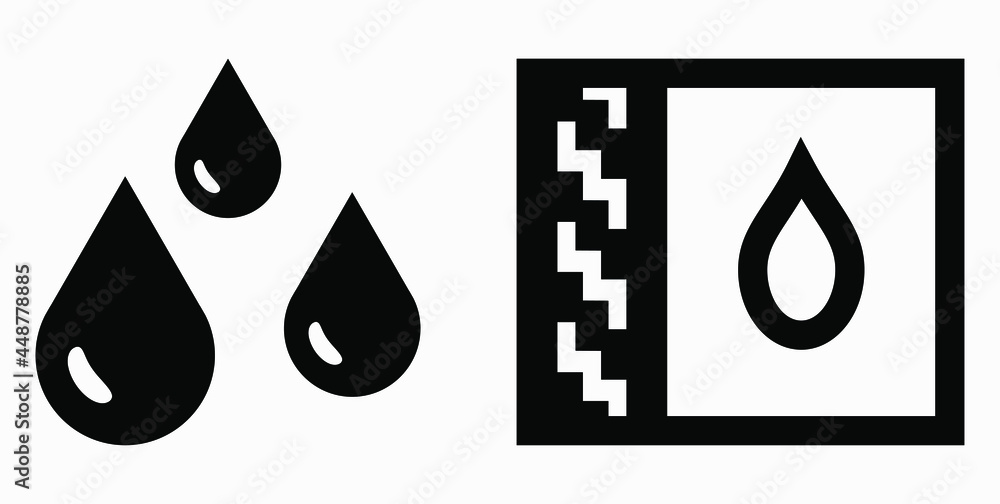 Poster blood drop icon isolated minimal single flat linear icon for application and info-graphic. commercia