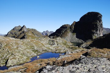 Mountain view in Klafferkessel, Austria