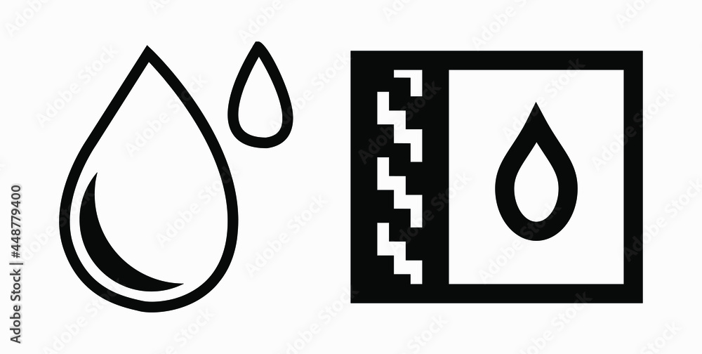 Poster blood drop icon isolated minimal single flat linear icon for application and info-graphic. commercia